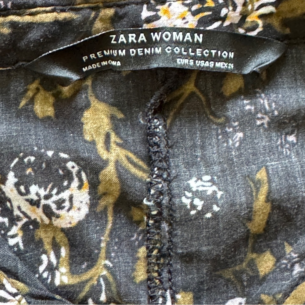Zara Woman Dandelion Print Button Front Dress - Picture 5 of 7